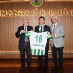 Bursaspor yönetiminden Başkan Aydın’a ziyaret